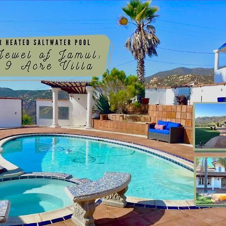 Private Home On 10 Acres - Heated Salt Pool & Jacuzzi, Mountain & City Views, Horseshoes, Basketball, Bbq, Golf Putting, Foosball, Croquet, Bose Stereo, White Cotton Bedding - Hilltop Hacienda, Pool Heat Optional Jamul 외부 사진